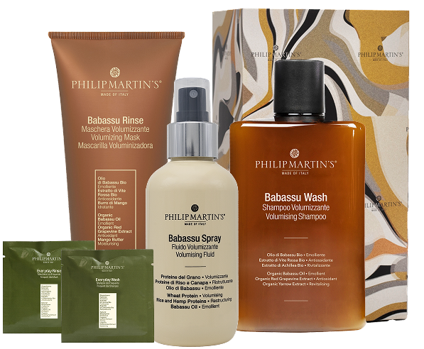 Рождественский подарочный набор для ритуала придания объема и плотности волосам, лимитированная серия 2025 года