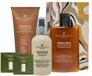 Різдвяний подарунковий набір для ритуалу надання об'єму та щільності волоссю, лімітована серія 2025